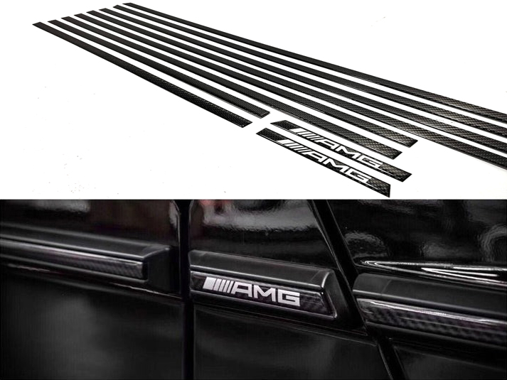 Set of Carbon Fiber Side Moldings Inserts AMG for Mercedes-Benz W463 G-Class